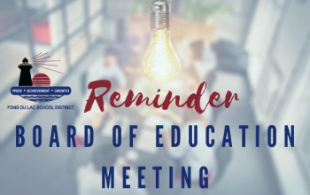 Reminder Board of Education Meeting
