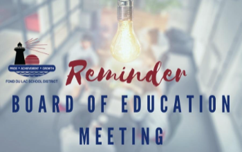 Reminder Board of Education Meeting