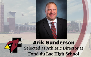 Arik Gunderson selected as Athletic Director