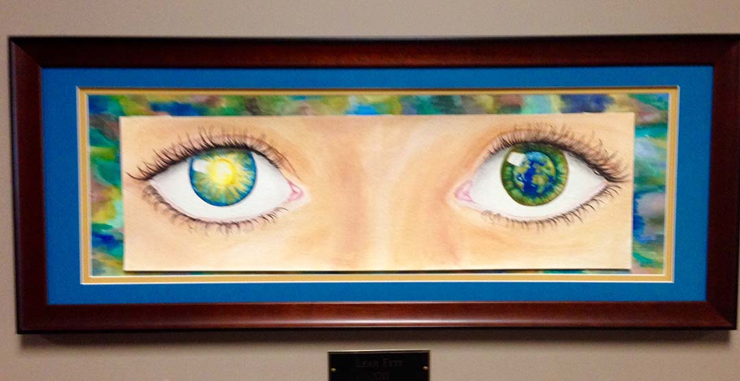 Artwork Closeup of Two Eyes
